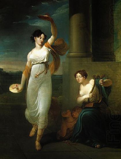 Portrait of Maria Mirska, Adam Napoleon Mirski and Barbara Szumska., Jan Rustem
